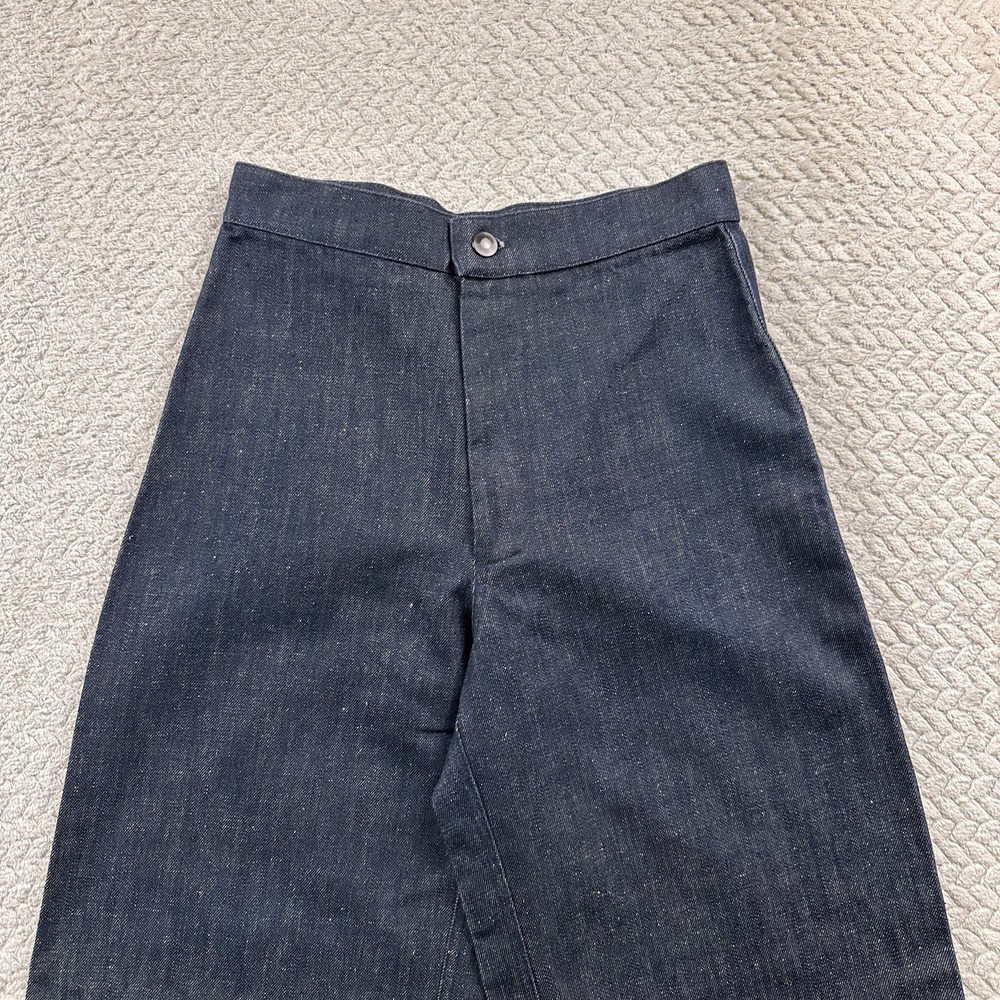 OZMA Of‎ California Women's Raw Denim Jeans Wide Leg High Rise 26x27 BOHO USA